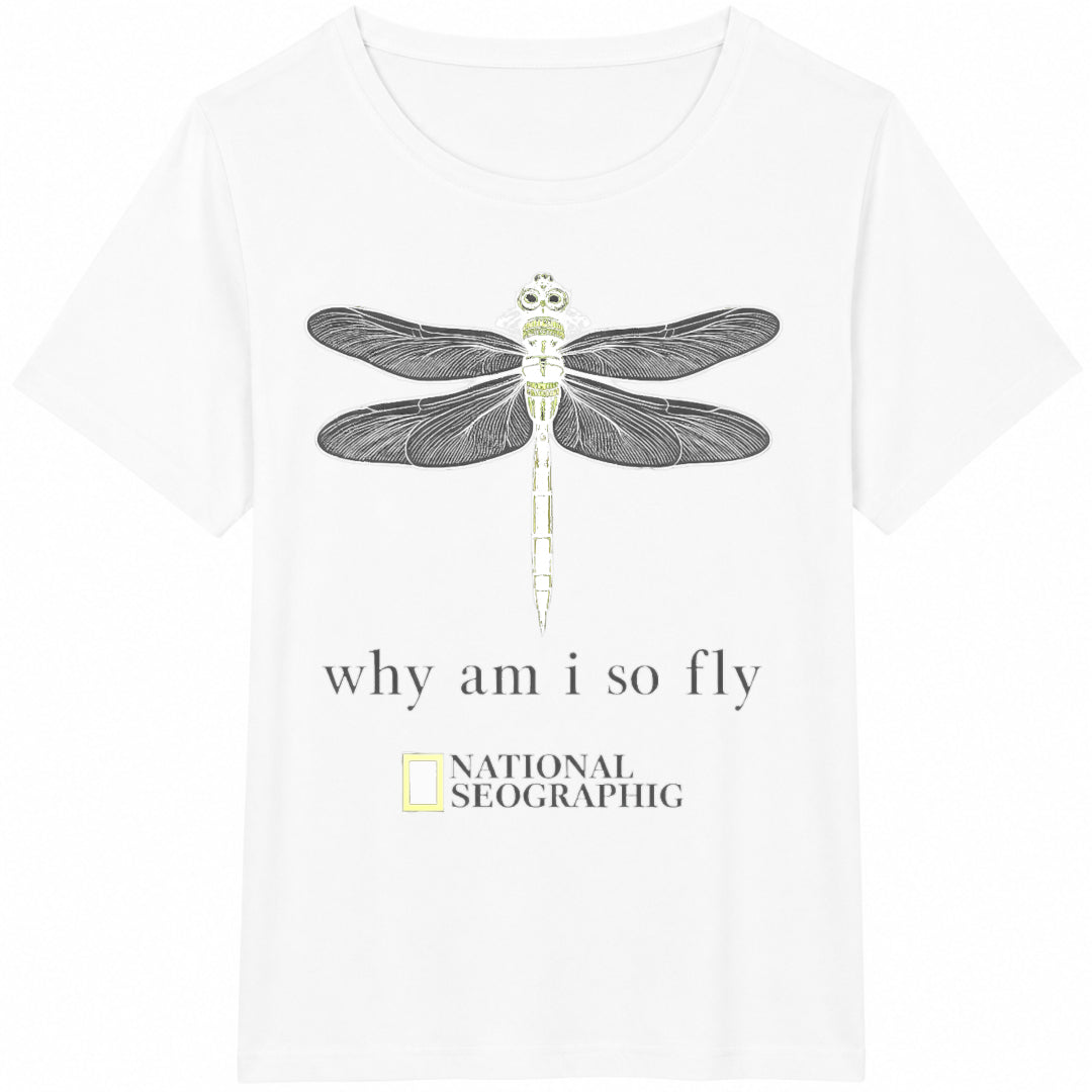 National Geographic Inspired Dragonfly Cotton T-Shirt - product view