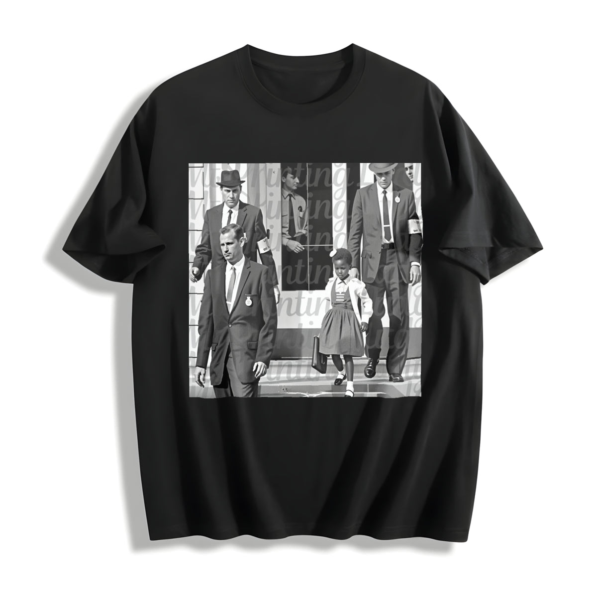 Ruby Bridges: Civil Rights Pioneer - Black History Month Ados Cotton T-Shirt - Black