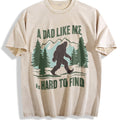 Funny Bigfoot Dad Vintage Washed T-Shirt - Beige