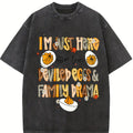 Preppy I'm Just Here For The Deviled Eggs & Family Drama Tshirt, Trendy Thanksgiving, Funny Thanksgiving Dinner Shirt, Sarcastic Snarky Tee