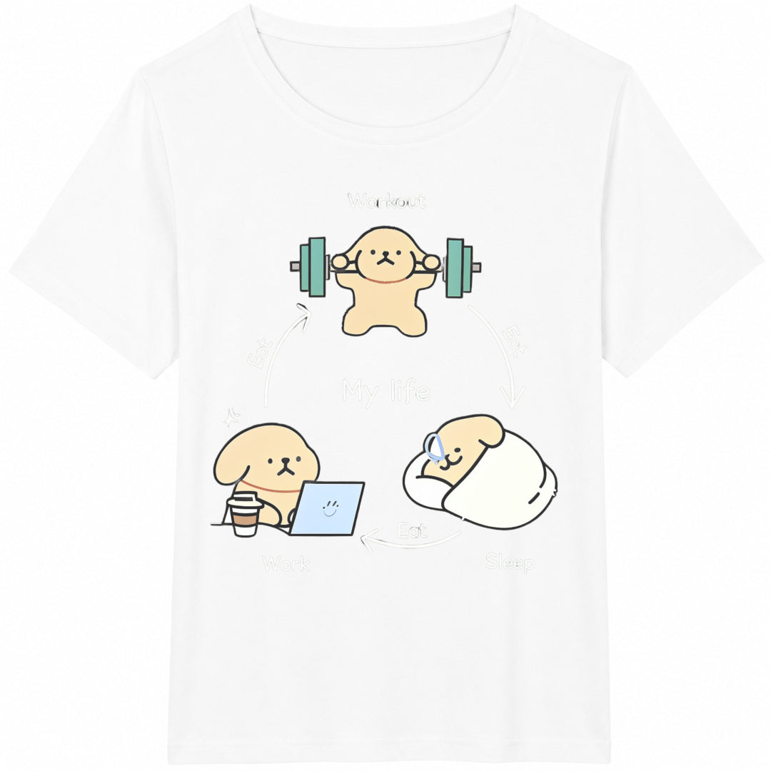 Fun My Life Cotton T-Shirt - product view