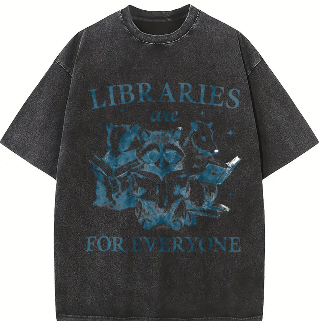 Libraries Are For Everyone Tshirt, Library Shirt, Book Lover Gift, Reading Book, Bookish Gift, Librarian Gift Top Womenswear Summer Casual