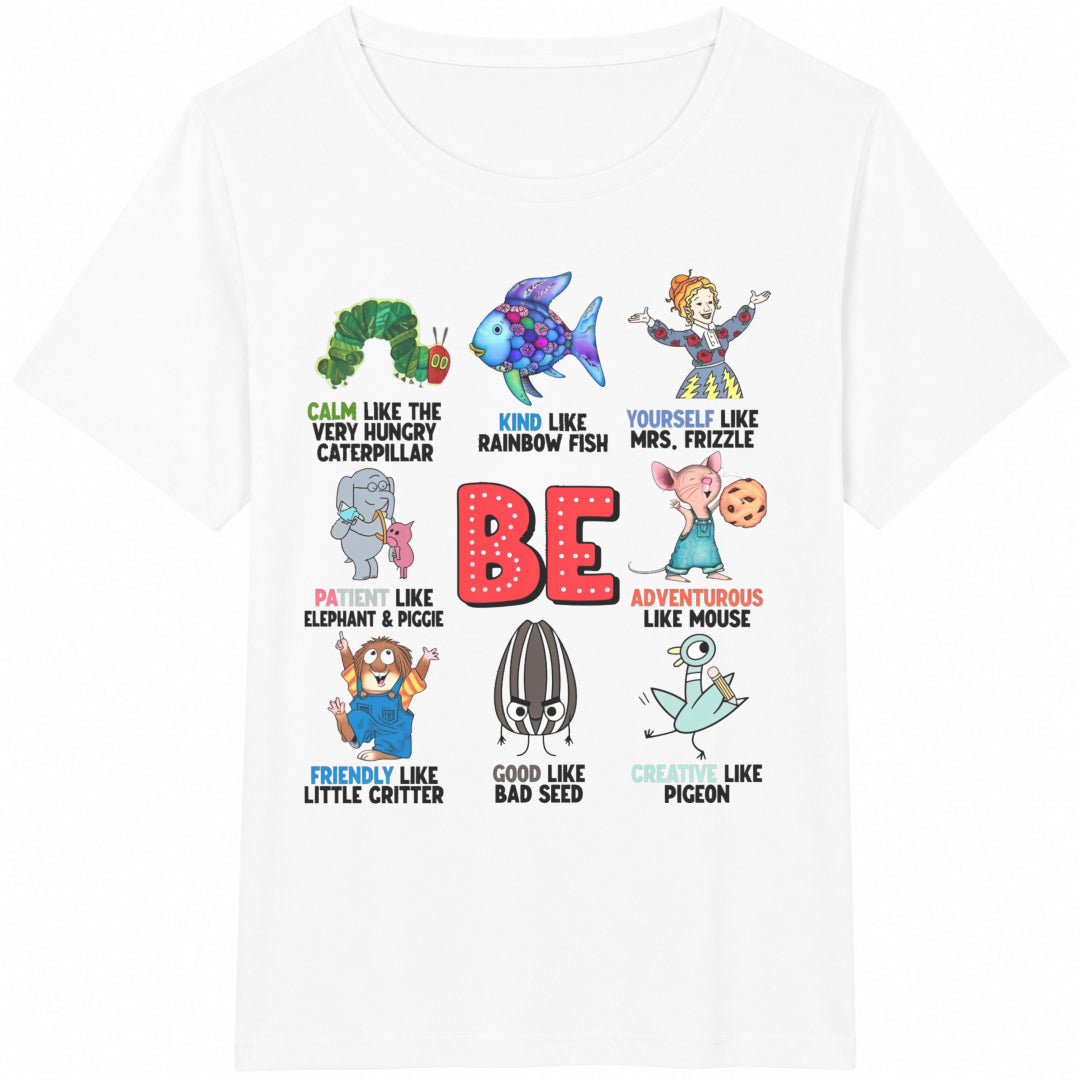 I Am Still Reading About Teacher Cotton T-Shirt - product view