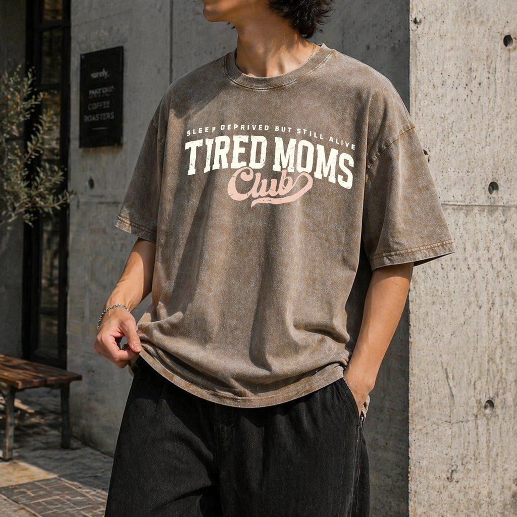 Tired Moms Club Vintage Washed T-Shirt - product view