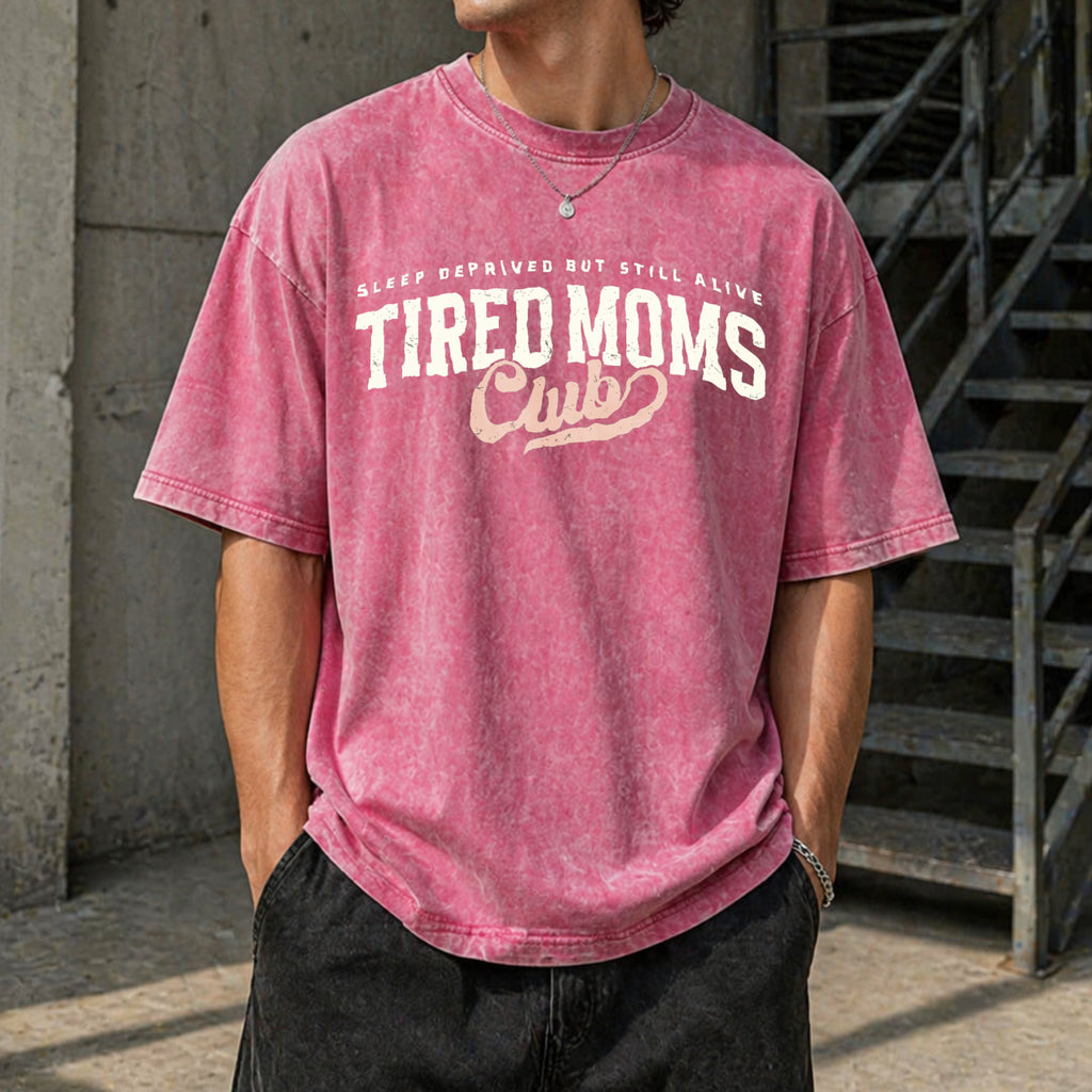 Tired Moms Club Vintage Washed T-Shirt - product view