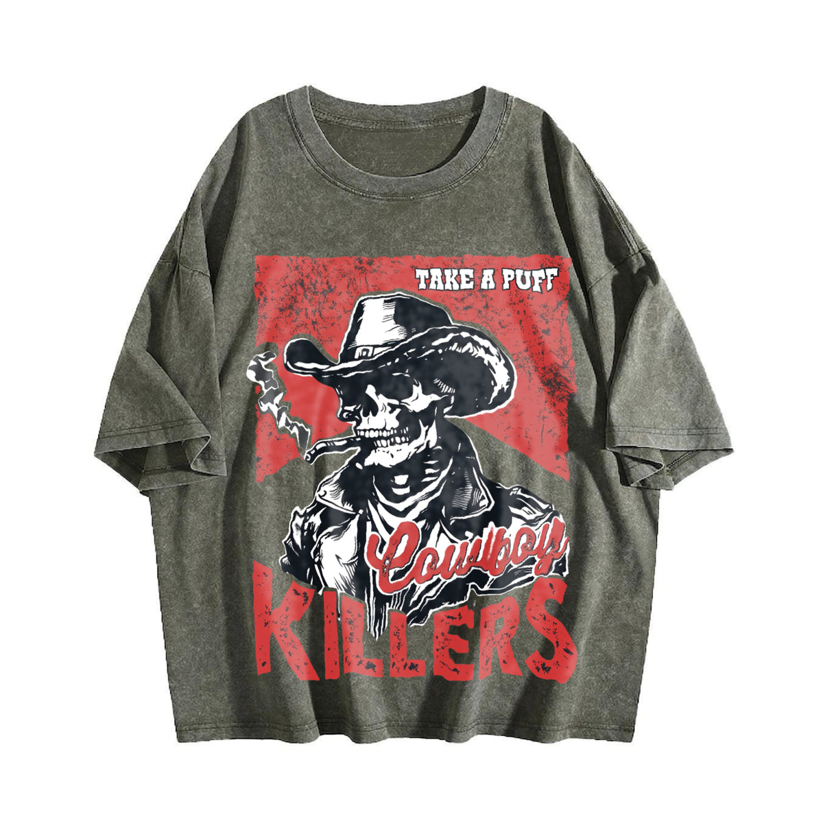 Popular Cowboy Killers 90s Vintage Washed T-Shirt - product view