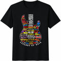 Legends Of Rock : Guitar For Music Lovers Cotton T-Shirt - Black