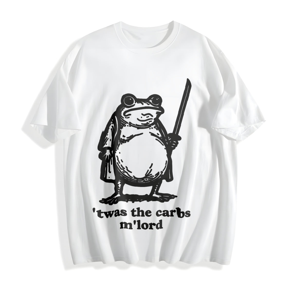 Fat Samurai Frog Cotton T-Shirt - product view