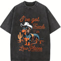 100% Cotton Unisex I've Got Friends In Low Places funny Dachshund Wiener Dog Men Women T-Shirt Casual Top