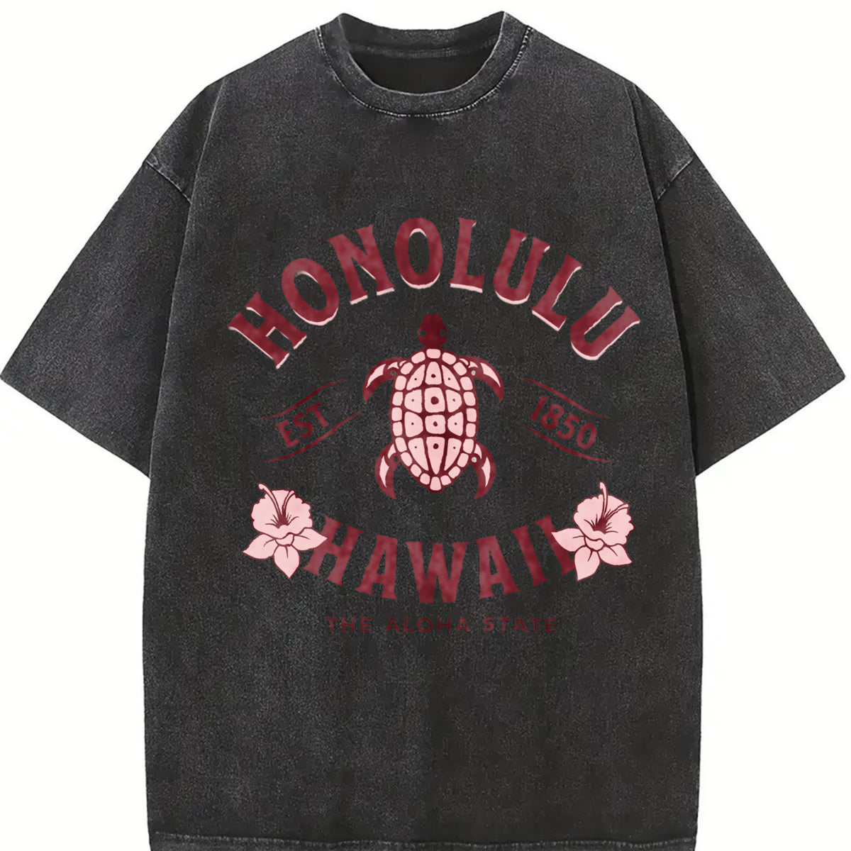Women's Turtle Print Round Neck Tee, Fashion Casual Crew Neck T-Shirt for Daily Holiday Vacation Outdoor Wear, Ladies Clothes for Summer, Top, Casual Fit Comfy