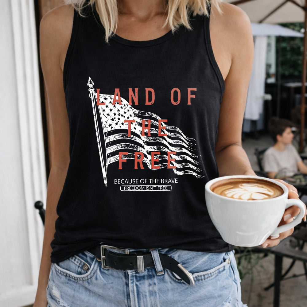 USA Women's Tank Top - Black