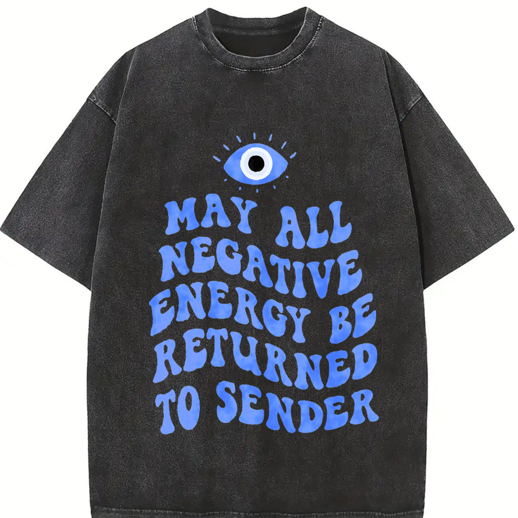Y2K, Evil Eye Energy Shield Tee, Send Back The Bad Vibes Tee, Energy Ward – Return To Sender, women's and men's tops TikTokShop Black Friday boyfriend  tees wicked  merchandise black friday steal