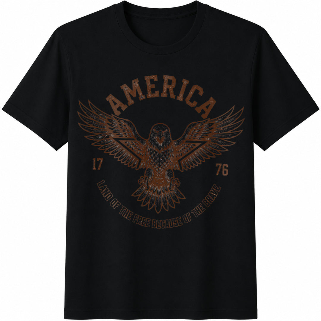 American Eagle Cotton T-Shirt - Black