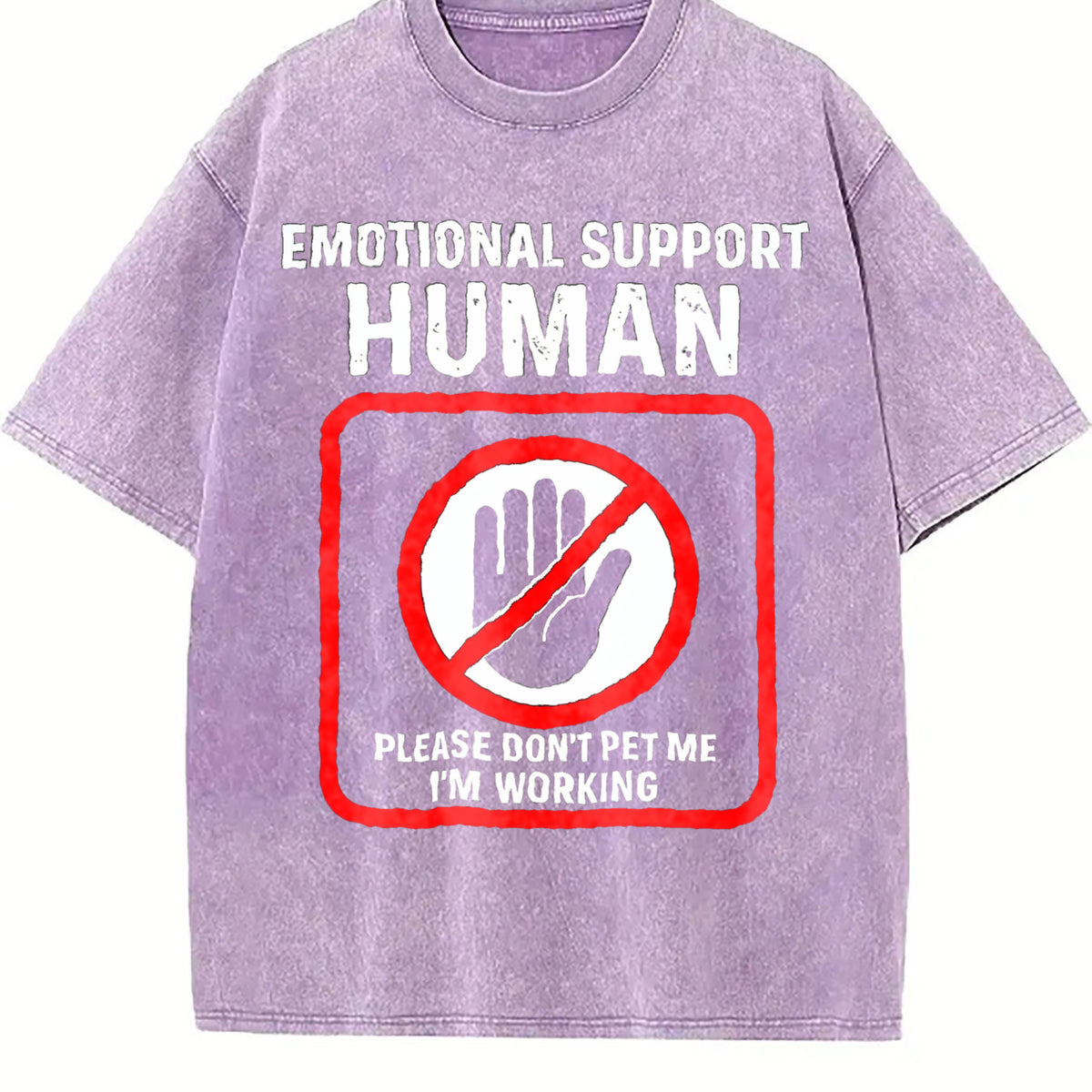 Human Funny Slogan Vintage Washed T-Shirt - product view
