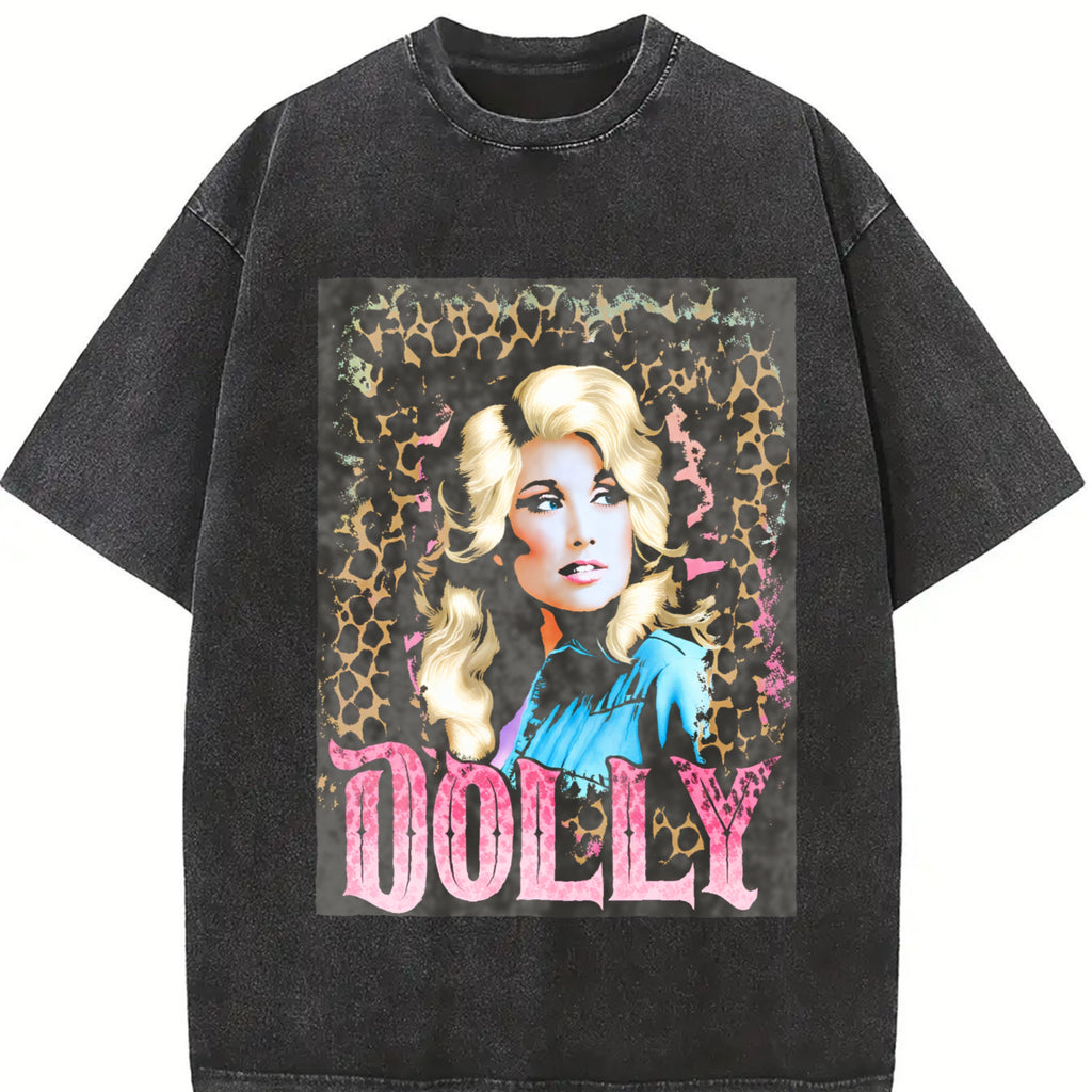 Comfort Colors Dolly Parton Retro Tee 80s Country Music Shirt Autograph Gift