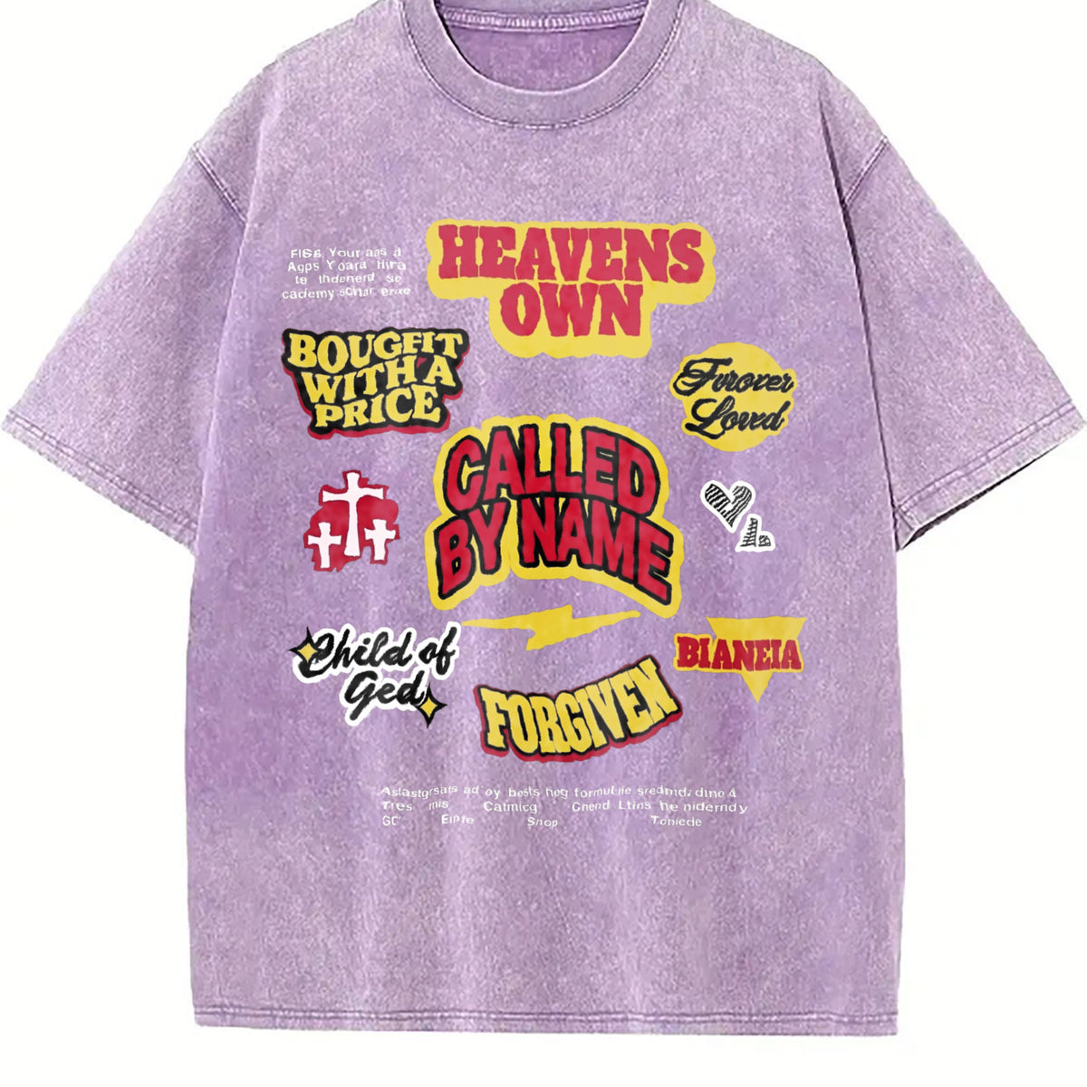 Christian Cross Vintage Washed T-Shirt - product view
