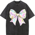 Comfort Colors Coquette Easter Bow Shirt, Easter Shirt, Trendy Bow Women's Tee, Spring Bow Tee, Cute Spring Shirt, Gift for Her