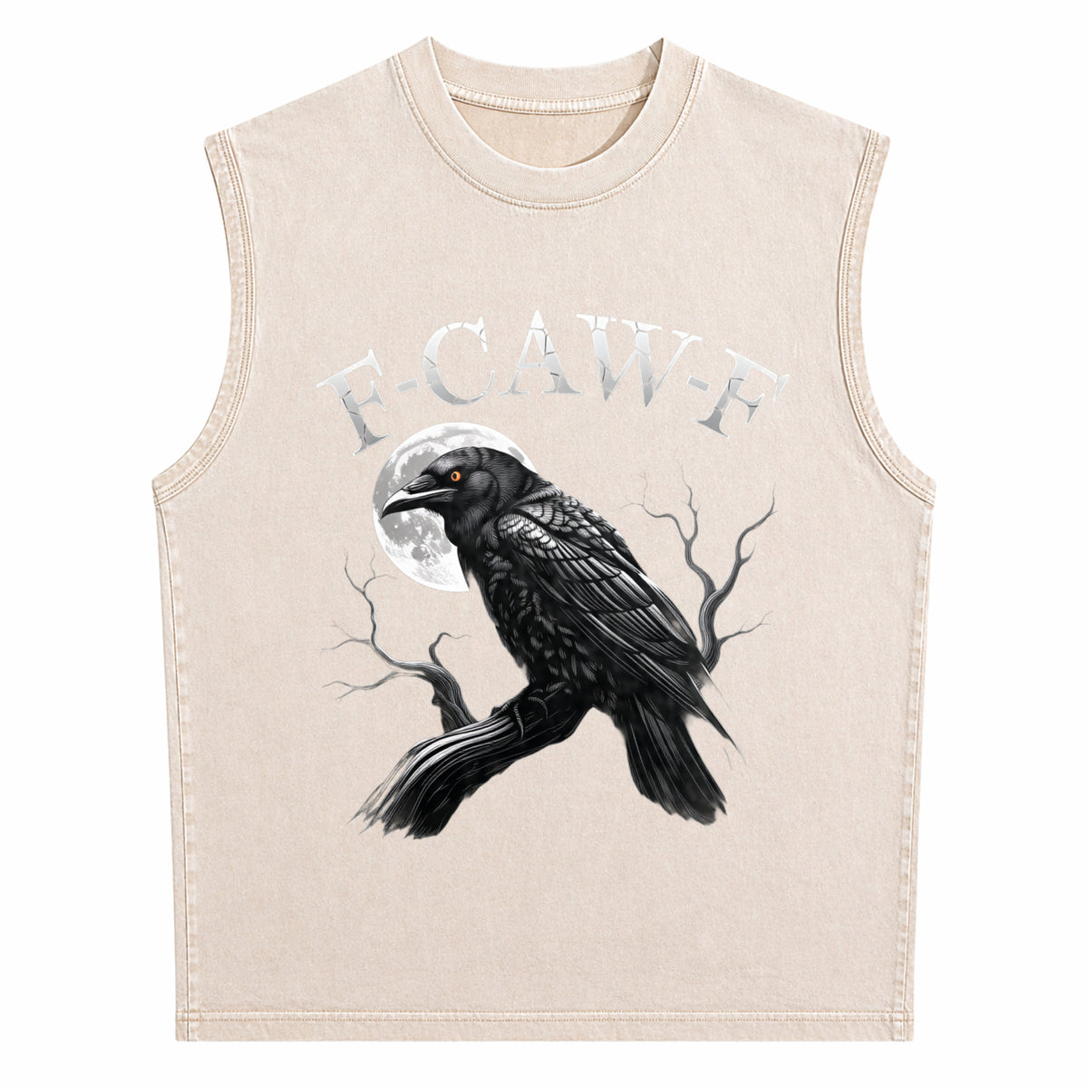 Black Crow Men's Washed Tank Top - product view
