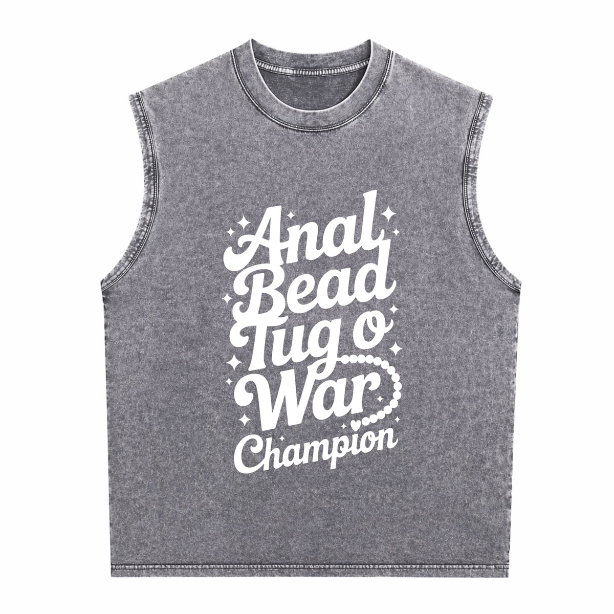 Embarrassing Naughty Funny Inappropriate Humor Men's Washed Tank Top - product view