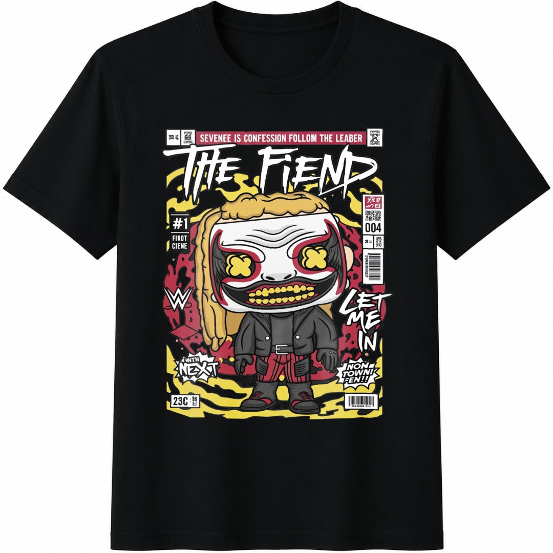 Bray Wyatt Demon Comic Cotton T-Shirt - Black