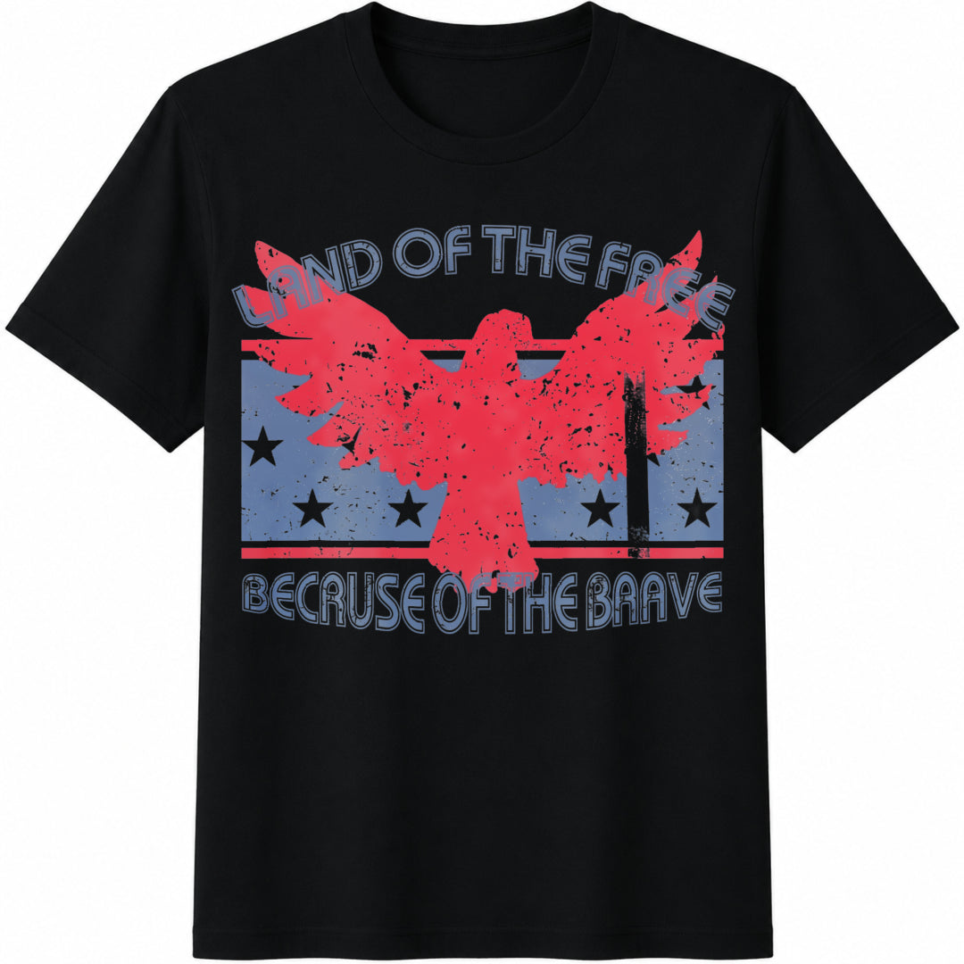 USA Cotton T-Shirt - Black