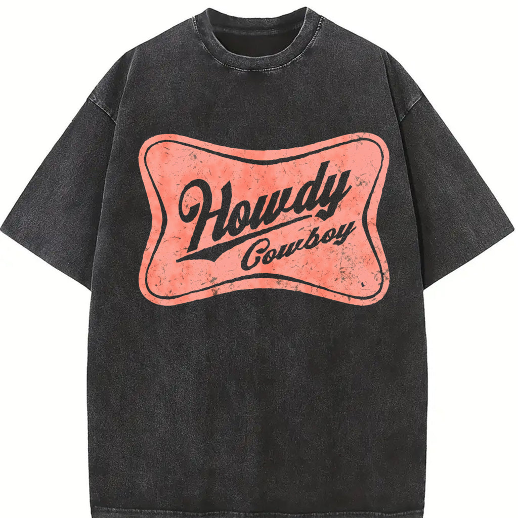 Comfort Colors Howdy Cowboy T-shirt, Howdy Western tshirt, Yee Haw Tee, Cowgirls Shirt, Country Cowboy TShirt, Southern Howdy Shirt, Western Clothes Gift for her Cowgirl