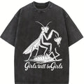 Girls Will Be Girls Shirt, Praying Mantis Tee, Insect Lover, Funny Insect Shirt