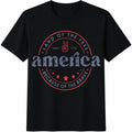 4th Of July Cotton T-Shirt - Black