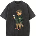 Y2K St Patricks Day Bear Top, Retro Irish 90s Baby Tee, Womens St Pattys Day Shirt, Lucky Girl Irish Shirt, Shamrock Bar Crawl Shirts