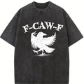 Comfort Colors Funny Crow Shirt, F-Caw-F T-Shirt, Black Crow Tshirt, Raven Lover Gift, Funny Raven Tee, Gothic Crow Tee
