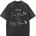 From Fur Mama To Baby Mama Pregnancy Announcement Shirt, Comfort Colors Pregnant Mom T-Shirt, Expecting Mom Gift, Dog Mom Baby Reveal Tee