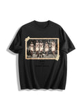 1996 Chicago Squad Half Summer Cotton T-Shirt - Black