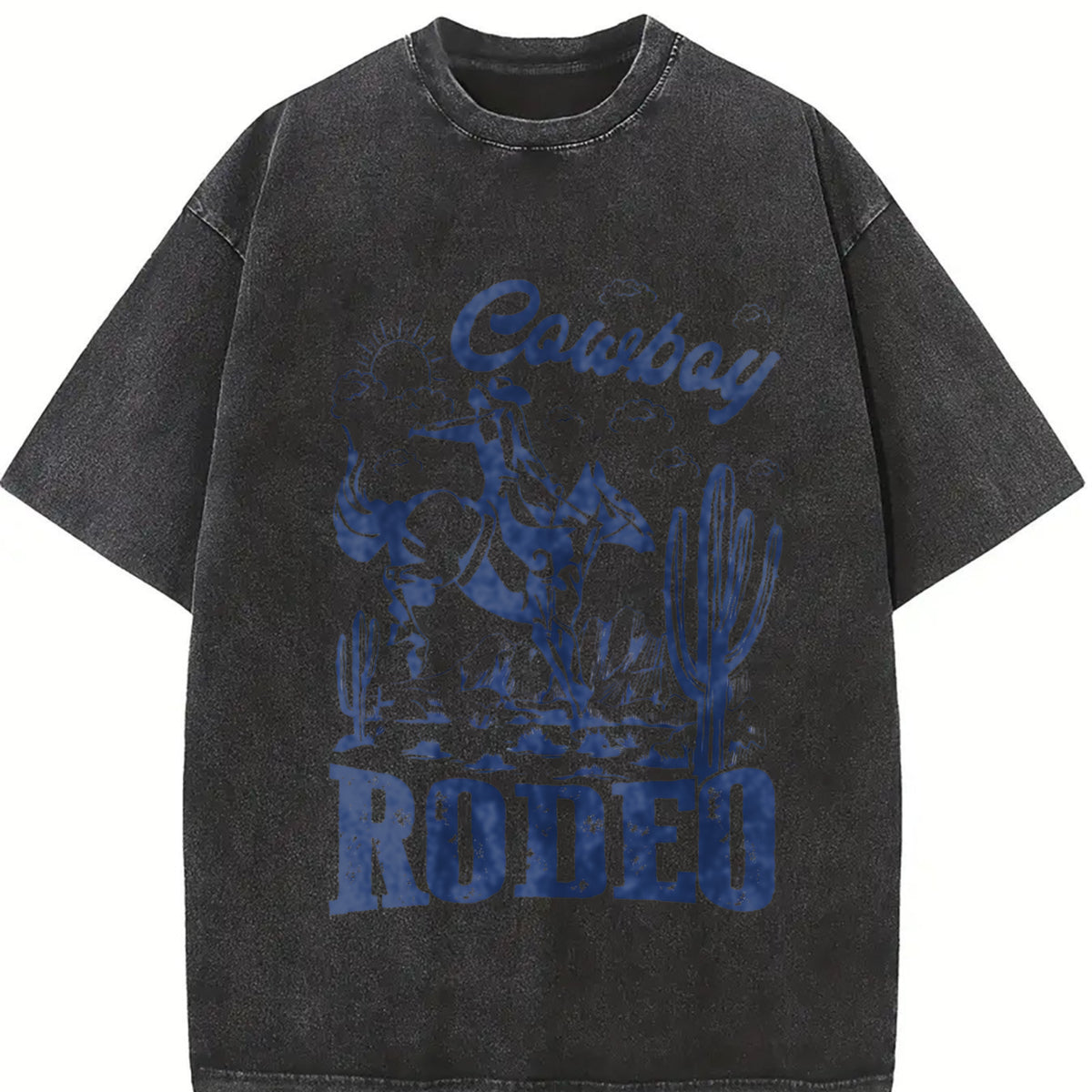 Rodeo 90s Cowboy Vintage Washed T-Shirt - product view