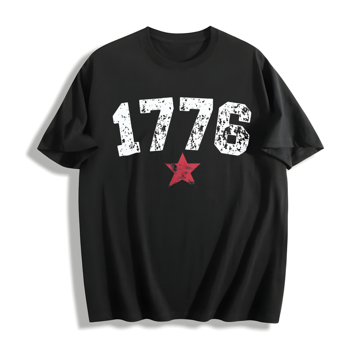 USA Cotton T-Shirt - Black