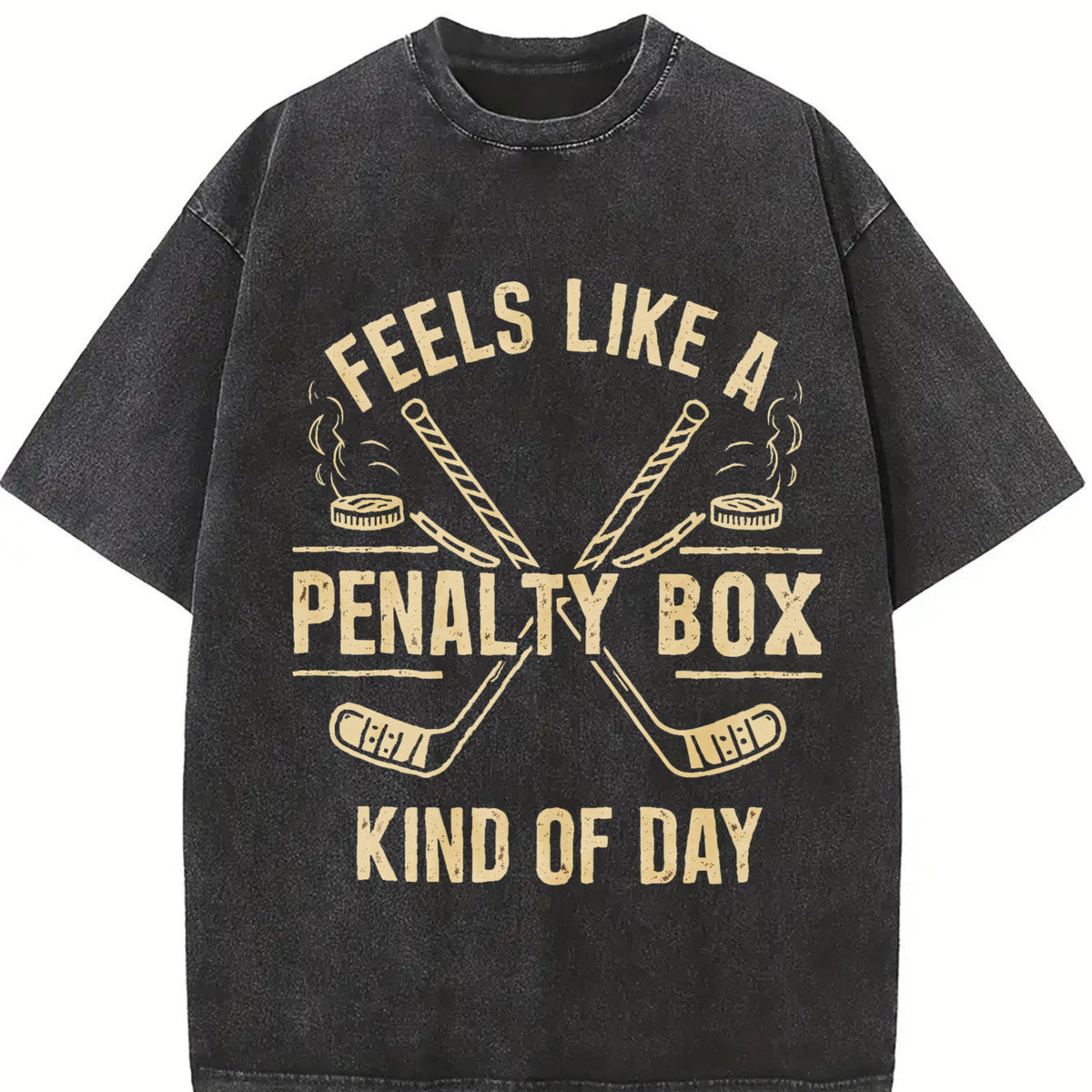Comfort Colors Feels Like A Penalty Box Kind Of Day T-Shirt, Funny Hockey Shirt, Ice Hockey Player Gift, Game Day Sweatshirt, Hockey Fan Apparel