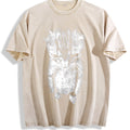 Sad Meme Cat Vintage Washed T-Shirt - Beige