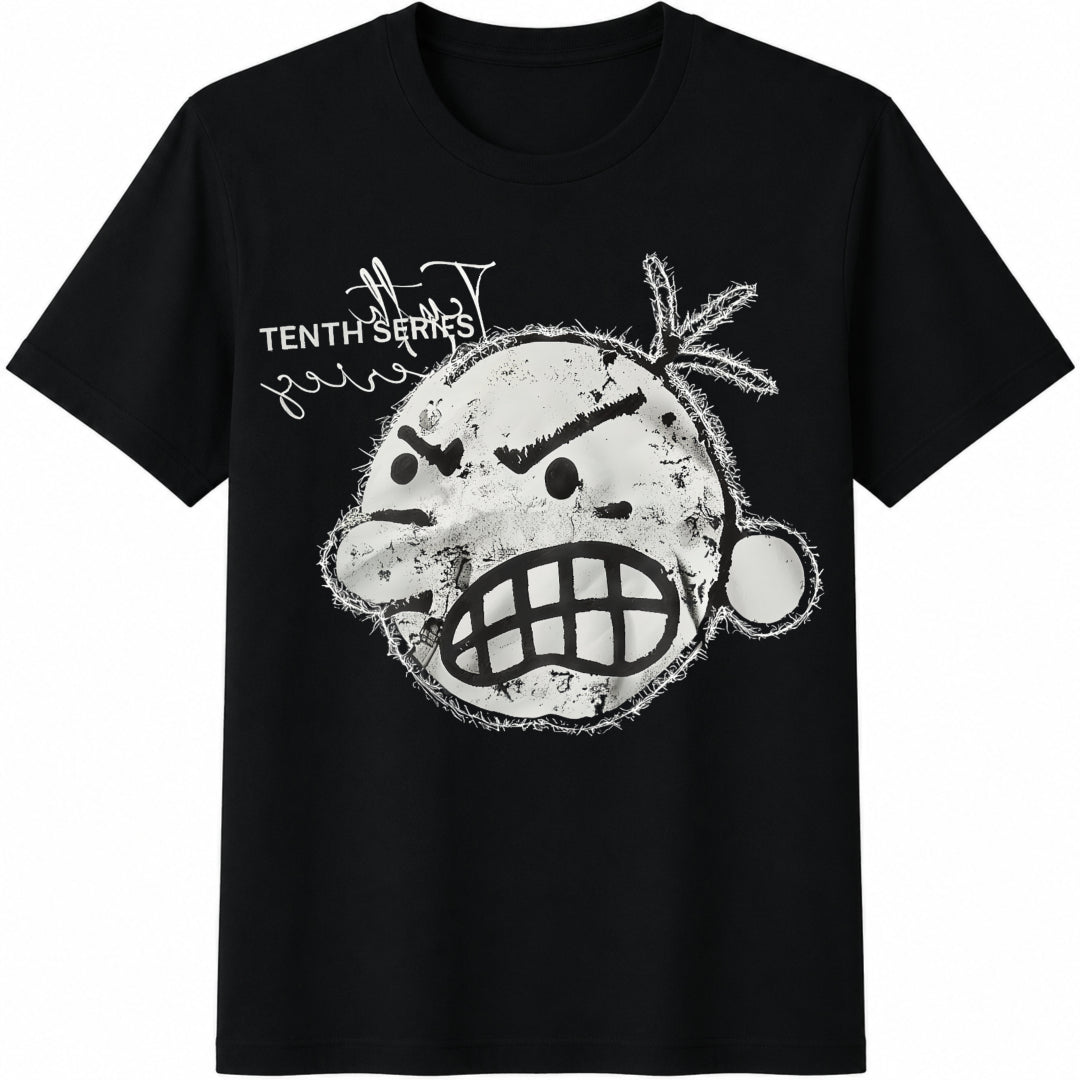 Tween Boy Cotten Clothes Cotton T-Shirt - Black