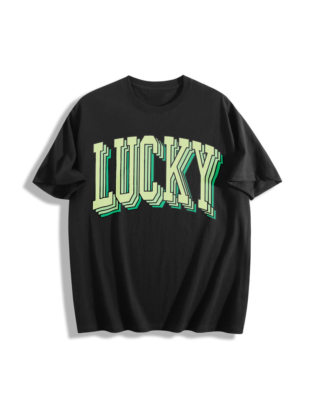 Lucky Cotton T-Shirt - Black