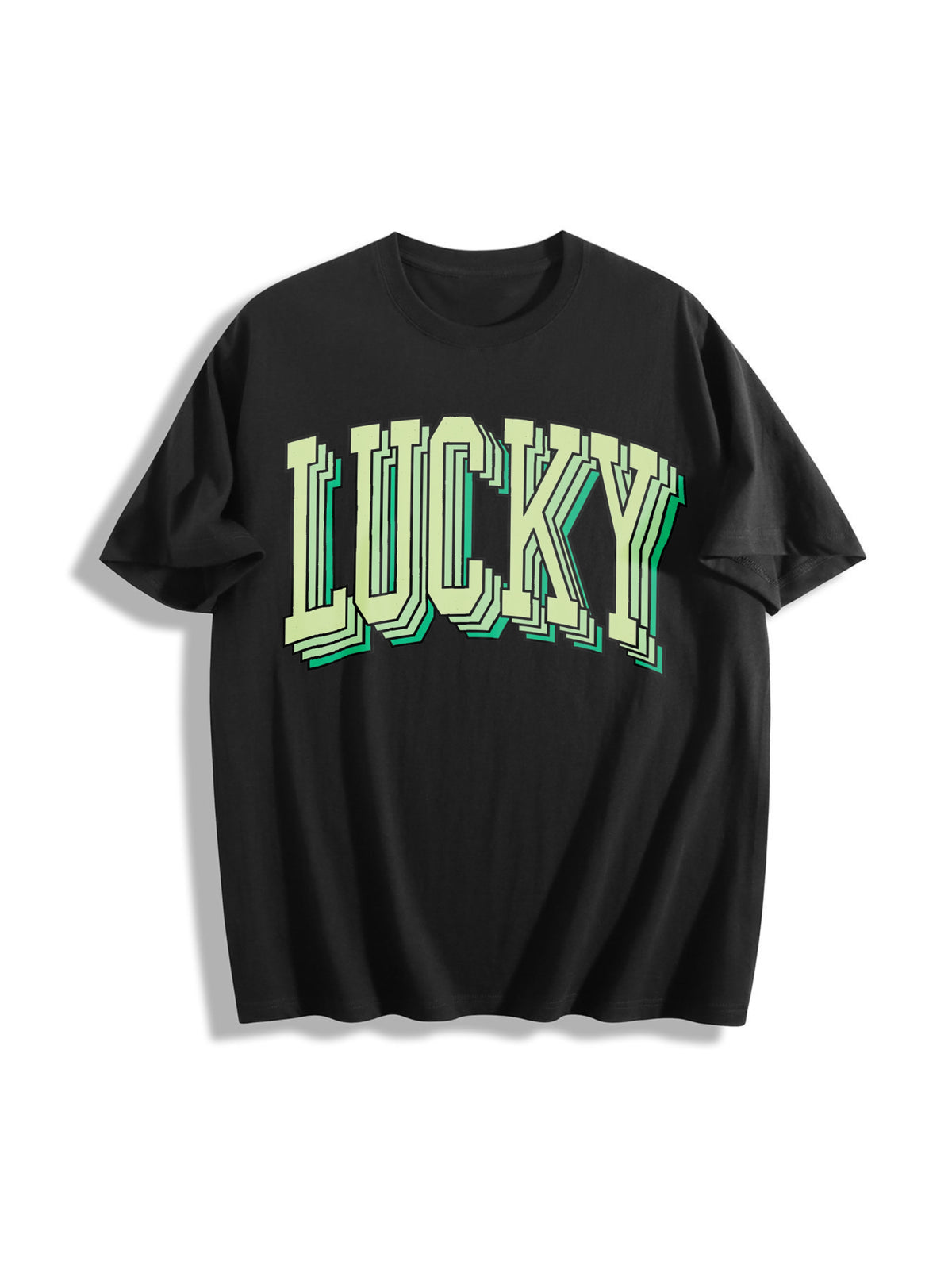 Lucky Cotton T-Shirt - Black