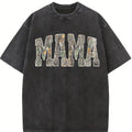 Hunting Mama Camo Western Vintage Sweatshirt, Trendy Mom Shirt, Camo Print Sweatshirt, Retro Hunting Distressed, Camo Cozy Season