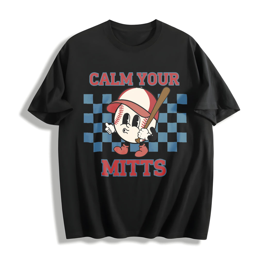 Baseball Game Day Cotton T-Shirt - product view