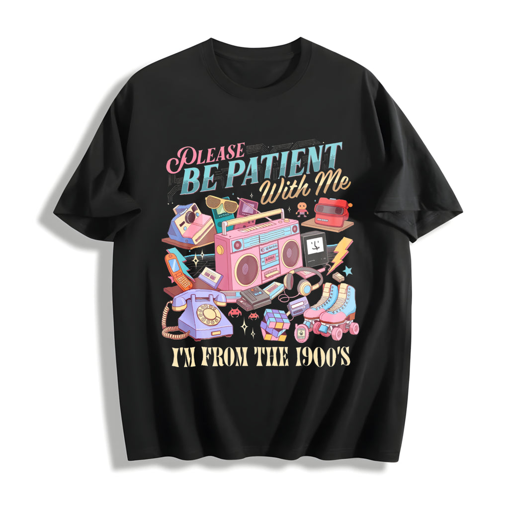 Funny 90s Throwback Cotton T-Shirt - product view