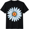 Daisy Cotton T-Shirt - Black
