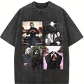 Michael Myers And Ghostface Tshirt, Retro Halloween Horror Movie Shirt, Scream Movie Tee, Friday The 13th Shirt