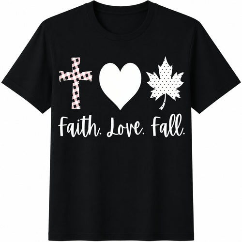 1-piece--multiple Colors Available - God's Grace Cotton T-Shirt - Black