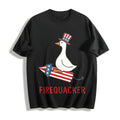 Firequacker Cotton T-Shirt - Black