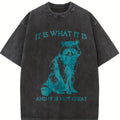 It Is What It Is And It Is Not Great, Vintage Drawing T Shirt, Raccoon Meme Shirt, Sarcastic Shirt, Mental Health Shirt, Trash Panda Shirt