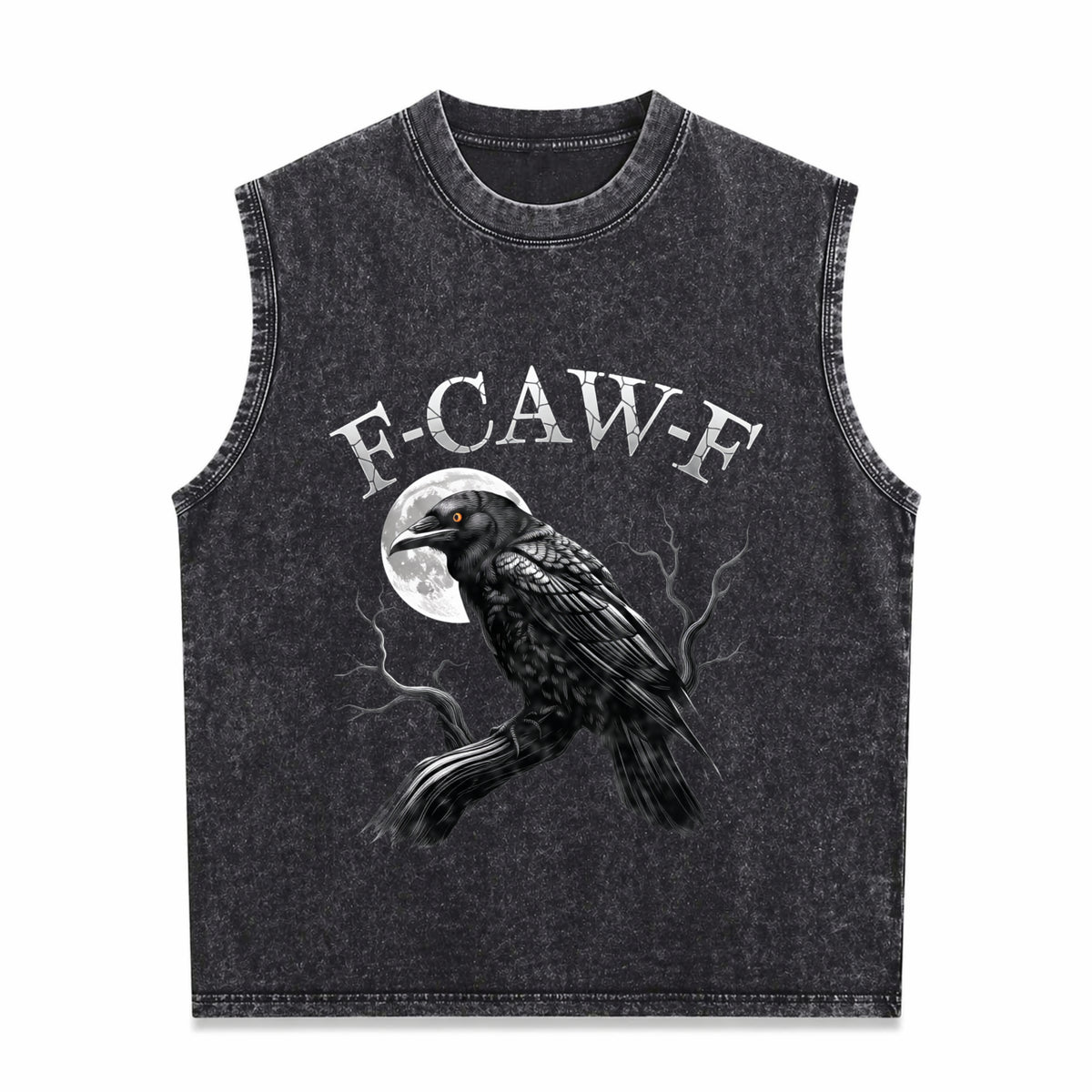 Black Crow Men's Washed Tank Top - Black