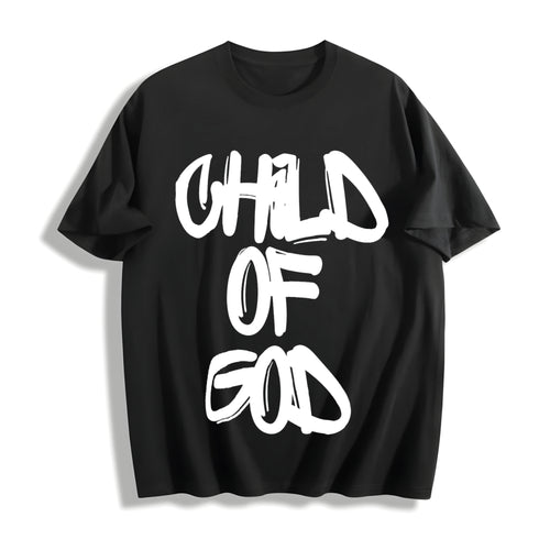 1 Piece Cotton T-Shirt - Black