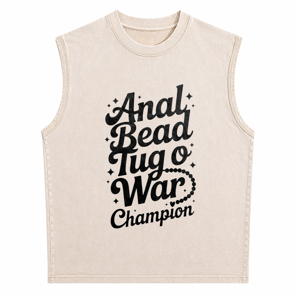 Embarrassing Naughty Funny Inappropriate Humor Men's Washed Tank Top - product view